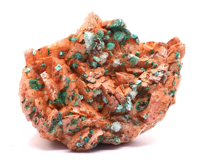 Rosasite Dolomite 80mm x 60mm - 181 grams. Ethically sourced and fair trade mineral. Dolomite Malachite from Morocco. Pure quality.