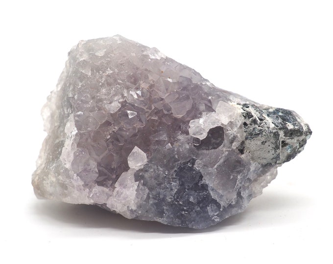 Fluorite with rock crystal 60mm x 40mm (138 grams). Fair trade crystals and minerals. Ethically sourced.