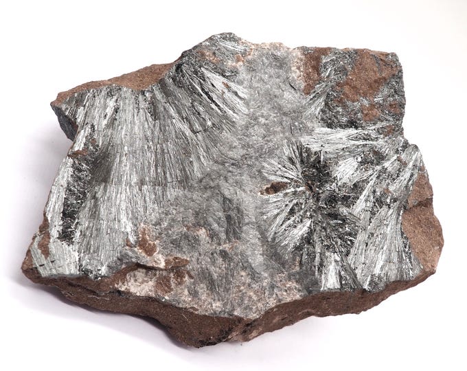 Stibine (Pyrolusite stibnite) 160mm x 110mm (1231 gr) Large piece!! Good quality. Fair trade and ethically sourced. Direct from the miner.