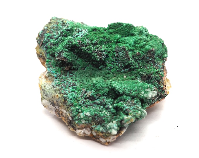 Malachite with fluorite 90mm x 65mm (226 grams)