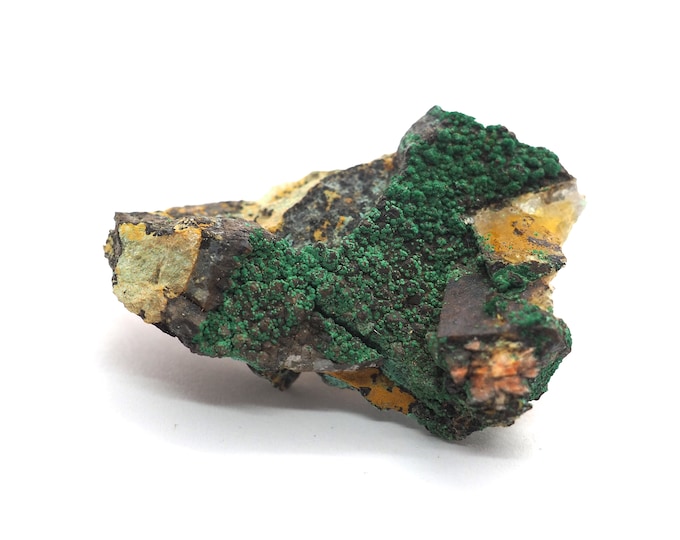 Malachite with Fluorite 50mm x 35mm (25 grams)