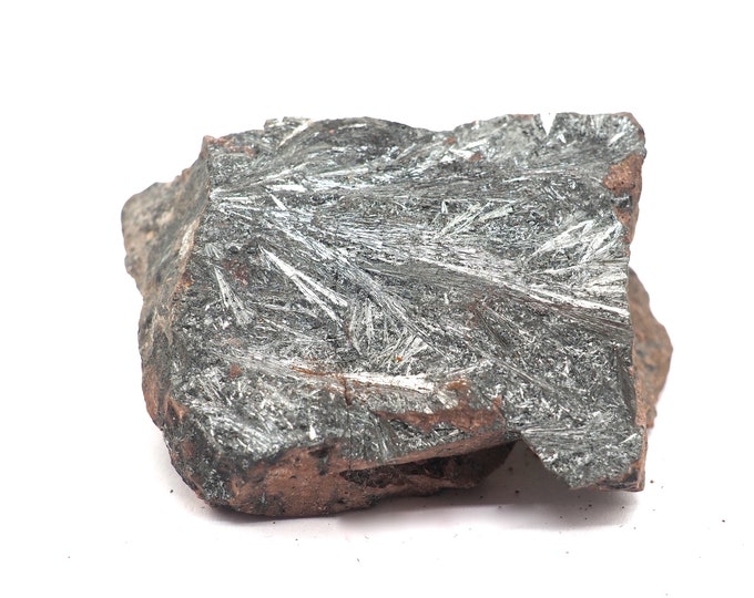 Stibine (Pyrolusite stibnite) 60mm x 45mm (117 grams) Ethically sourced and fair trade mineral.