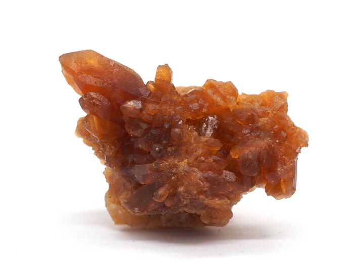 Citrine cluster 55mm x 35mm - 31 grams. Rare find. Honey colour. Ethically sourced fair trade mineral. Pure quality. Citrine Points