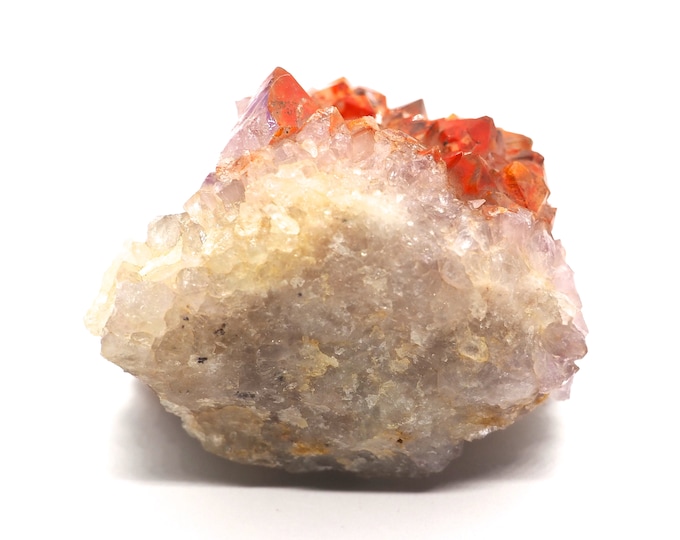 Quartz amethyst with hematite layer 65mm x 50mm - 187 grams