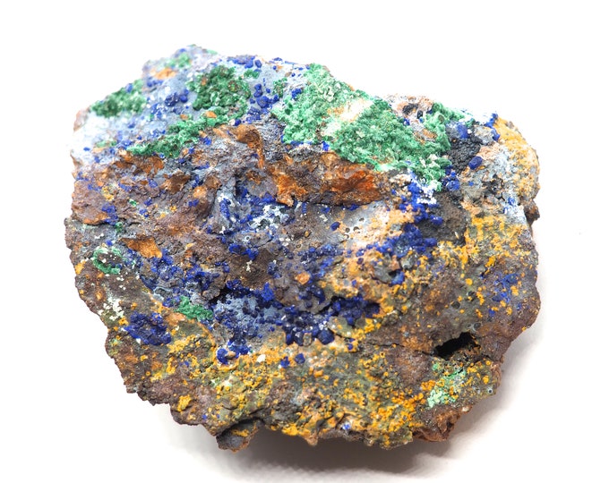 Azurite with malachite 90mm x 70mm (335 grams)