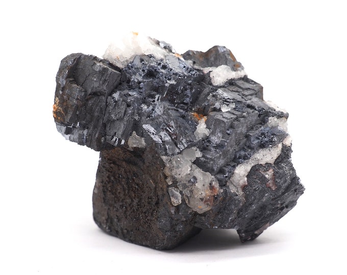 Galenite with quartz 60 mm x 50 mm (235 grams) Galena lead ore