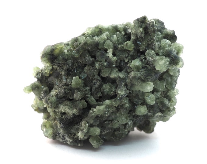 Grape crystallized Prehnite with Epidote 65 mm x 45 mm (112 grams)
