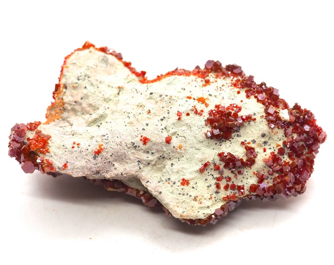 Vanadinite Crystals on matrix 85 mm x 50 mm x 25 mm (109 grams)