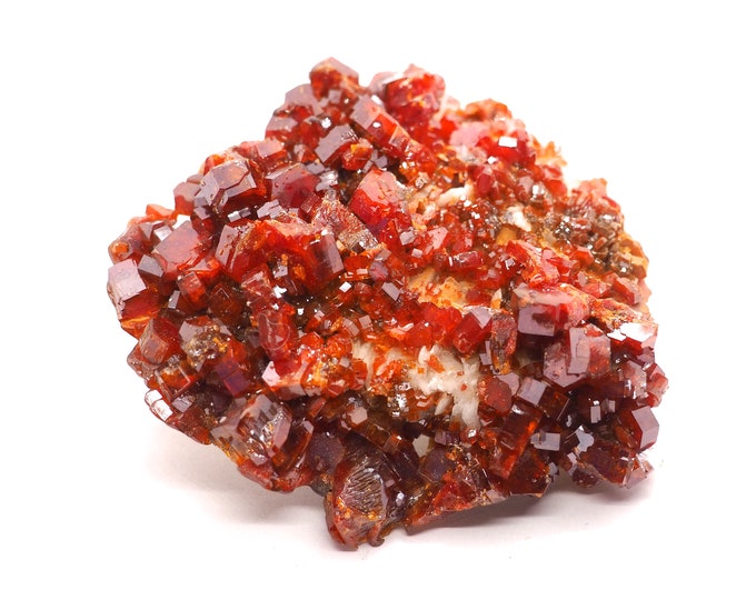 Vanadinite on Barite 70mm x 65mm (156 grams)