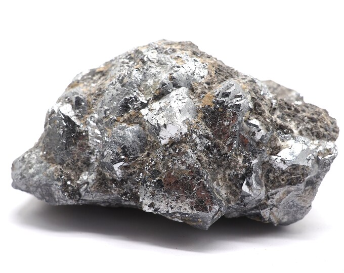 Skuterudite 105mm x 85mm (1013gram). Rare! Heavy piece, good quality. Ethically sourced fair trade. Cluster of skuterudite.