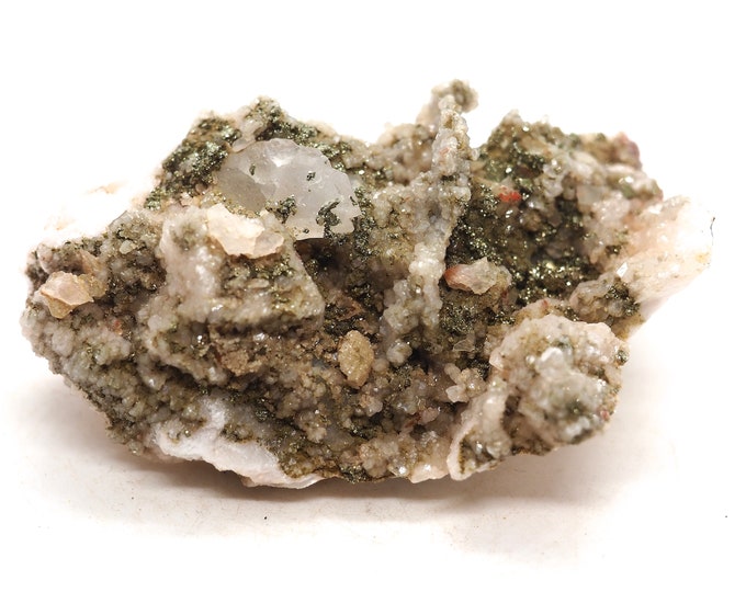 Pyrite on barite 125 mm x 65 mm (425 grams)
