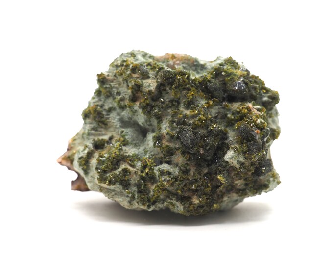 Epidote 60mm x 40mm (86 grams). Ethically sourced and fair trade mineral.