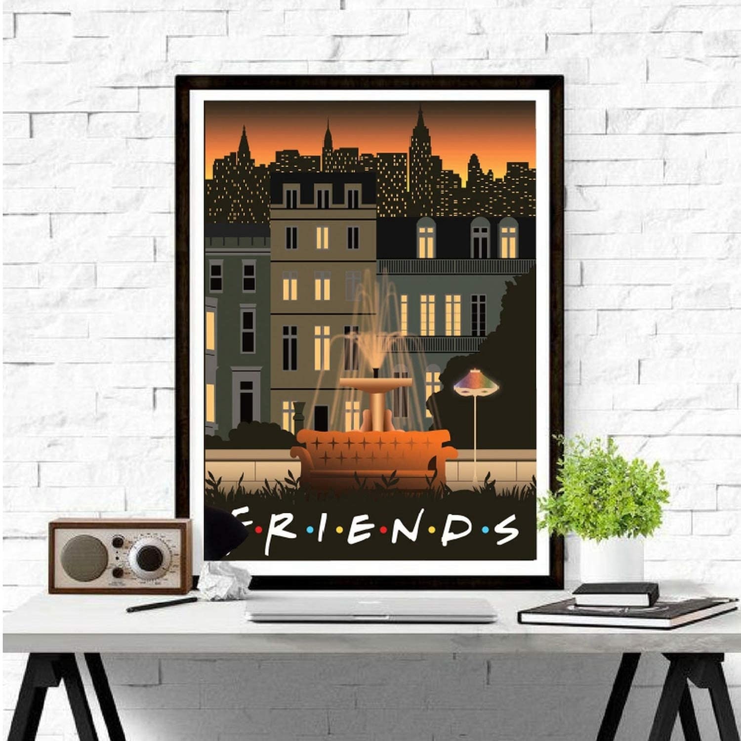 Full Square Round Diamond Painting Friends TV Show Beads Cross Etsy