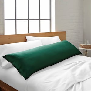 100% Bamboo Viscose Pillowcase Set, Cooling, Ultra Soft & Breathable - Body Pillowcase (Emerald Green)