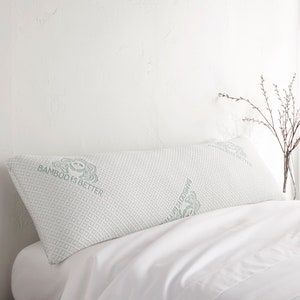 Long Body Pillow with removable cover, Sleep Cool, Side Back & Stomach Sleeper, Pregnancy