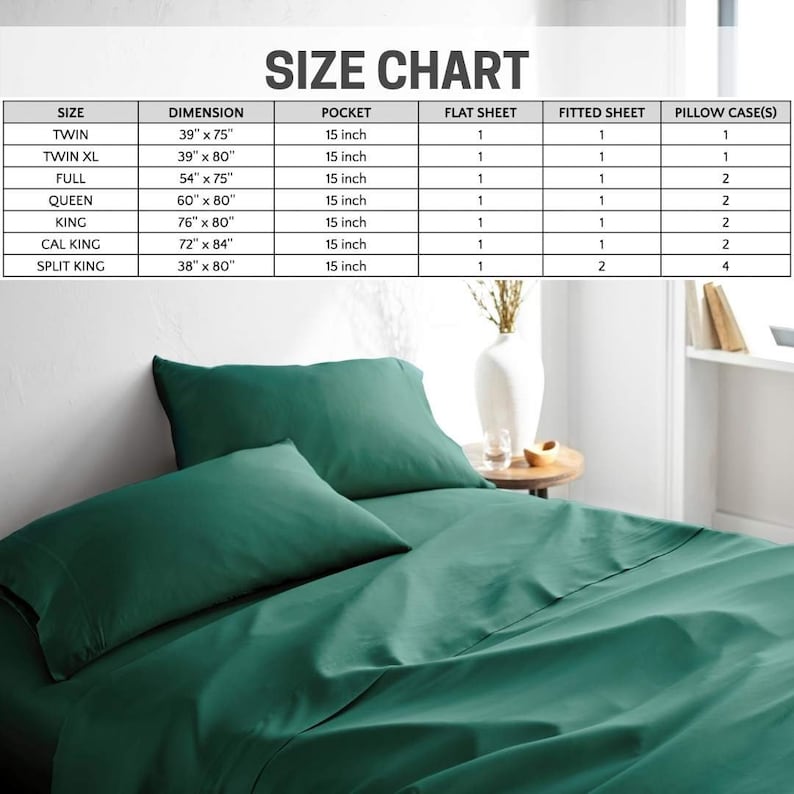 100% Bamboo Viscose Bed Sheet Set - Thumbnail 5