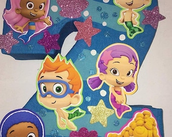 Bubble guppies pinata inspired bubble guppies party decorations bubble guppies birthday party bubble guppies first birthday