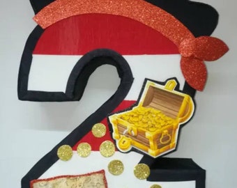 Pirata piñata pirata fiesta temática pirata decoraciones de cumpleaños fiesta pirata