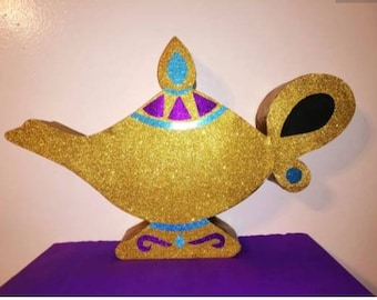 Big Aladdin Genius piñata aladdin piñata Aladdin genius fiesta de cumpleaños Aladdin decoraciones de cumpleaños jasmine cumpleaños genio lámpara piñata