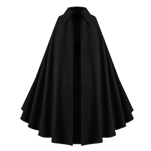 Gothic Steampunk Cape Victorian Medieval Collar Renaissance Western Cloak Pirate Civil War Clothing Cosplay Halloween Costume Stage Outfit.