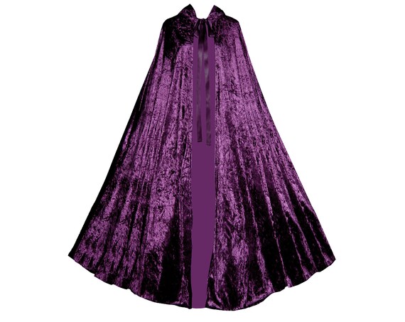 Mens Womens Victorian Gothic Renaissance Steampunk Medieval Civil War Theater Stage Costume Cosplay Historical Velvet Hooded Cape Cloak