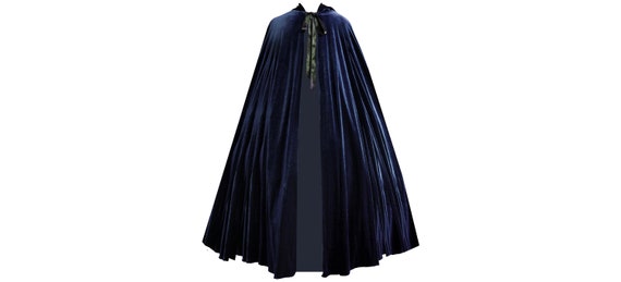 Mens Womens Gothic Steampunk Victorian Medieval Renaissance Pirate Cosplay Halloween Costume Stage Theater History Velvet Hooded Cape Cloak