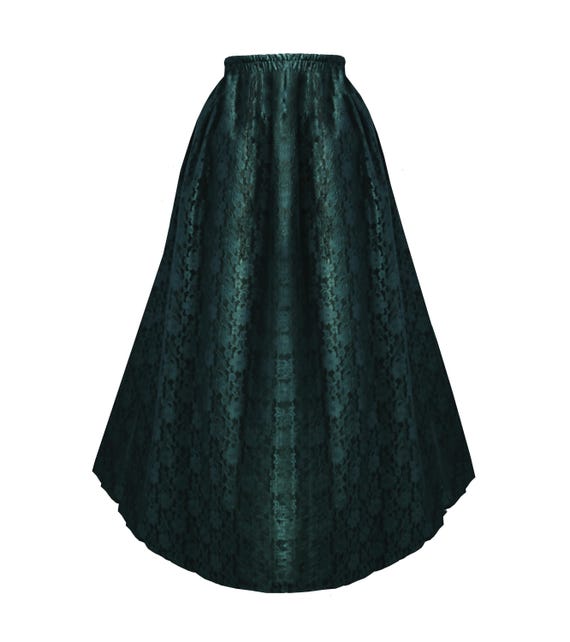Womens Skirt Lace Gothic Party Formal Steampunk Special Occasion Full Long Skirt Reg Plus M L XL 1X Black Red Green Burgundy Purple.