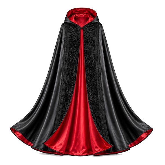 Gothic Satin Steampunk Cape Victorian Medieval Hooded Renaissance Western Cloak Vampire Pirate Civil War Clothing  Halloween Costume Stage .
