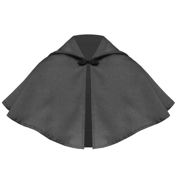 Renaissance Medieval Collar Victorian Gothic Steampunk Cape Historical Battle Jousting Viking Ranger Hooded Capelet Womens Mens Short Cloak.