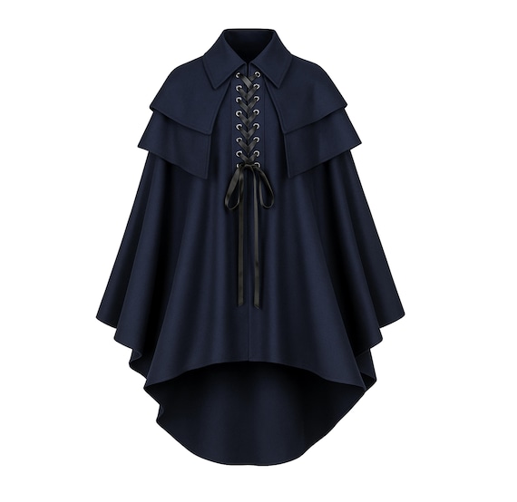 Jiumaocleu Lange herenjas, steampunk, vintage, capuchon, winddicht