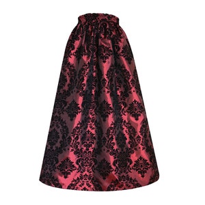 Victorian Steampunk Gothic Civil War Medieval Renaissance Patterned Skirt M L XL 1X