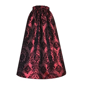 Victorian Steampunk Gothic Civil War Medieval Renaissance Patterned Skirt M L XL 1X