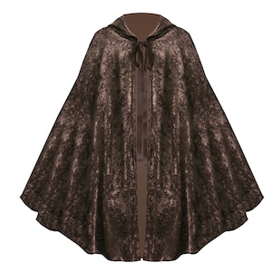 Velvet Steampunk Cape Mens Womens Gothic Cloak Victorian Medieval Renaissance Apparel Western Pirate Larp Knight Hooded Capelet Cloak Cape
