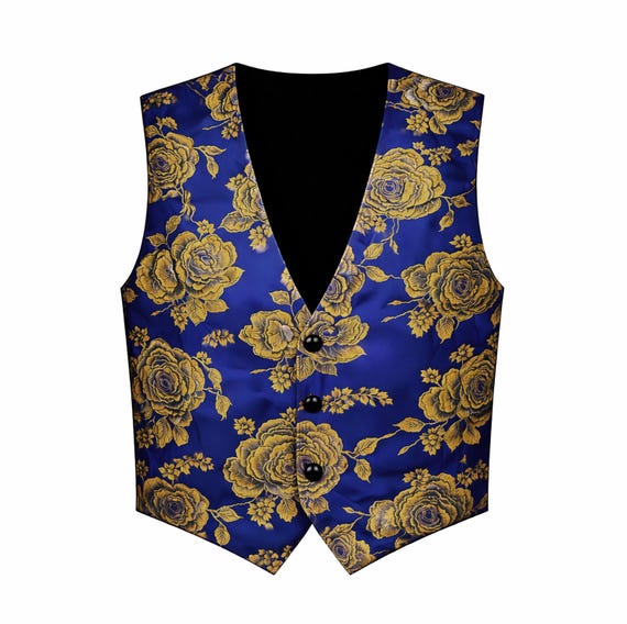 Mens Vest Steampunk Gothic Vest Victorian Western Outfit Deadwood Costume Historically Inspired Patterned Clothing Mens Formal Apparel
