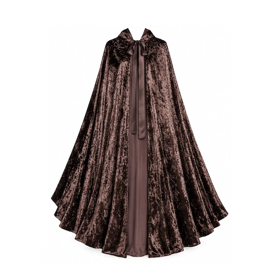 Men Cape Women Cloak Victorian Gothic Renaissance Clothing Steampunk Medieval Civil War Theater Stage Costume Cosplay History Velvet Hooded