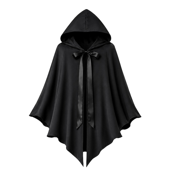 Gothic Bat Wing Steampunk Short Cape Victorian Medieval Hooded Renaissance Cloak Pirate Civil War Clothing Cosplay Halloween Costume Stage