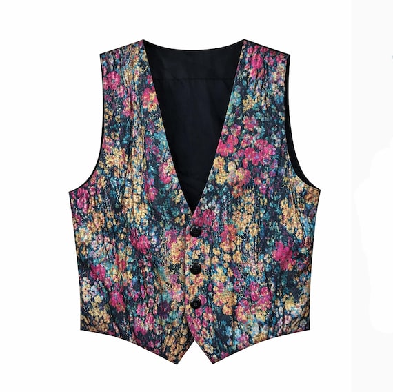 Mens Vest Steampunk Gothic Vest Victorian Western Outfit Deadwood Costume Historically Inspired Patterned Clothing Mens Formal Apparel