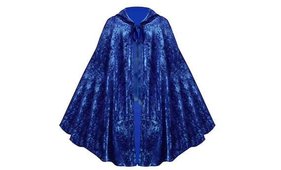 Mens Womens Gothic Steampunk Victorian Medieval Renaissance Western Pirate Velvet Larp Knight Ranger Hooded Capelet Cloak Cape