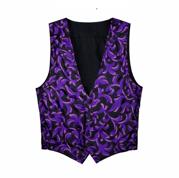 Mens Vest Steampunk Gothic Vest Victorian Western Outfit Deadwood Costume Historically Inspired Patterned Clothing Mens Formal Apparel