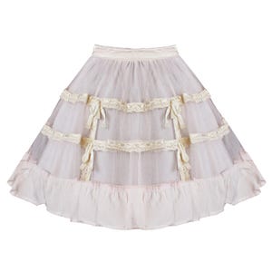Steampunk Gothic Skirt Victorian Lolita Mini Retro Swing Womens Clothing Vintage Crinoline Style Party Lace, Tulle & Mesh Skirt .