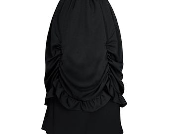 Steampunk Victorian Skirt Civil War Gothic Clothing Halloween Apparel Edwardian Stage Historical Theater Bustle Skirt M L XL 1X .