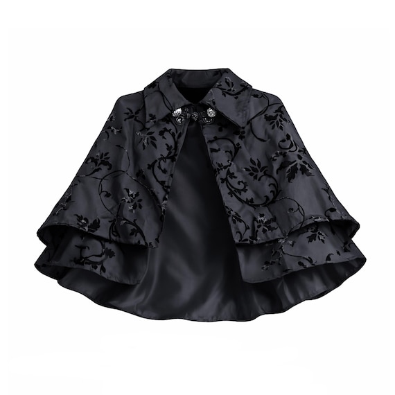 Victorian Cape Gothic Cloak Renaissance Clothing Medieval History Theater Stage Halloween Costume Antebellum Cosplay Steampunk Lace Capelet