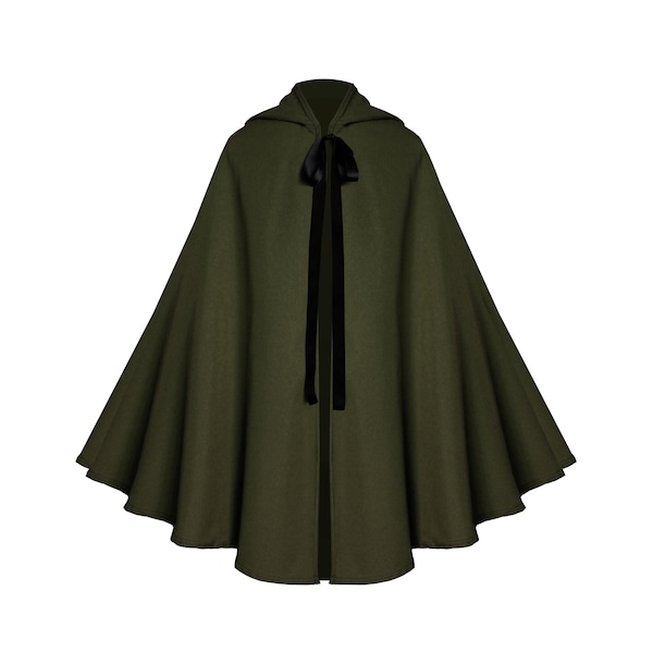 Gothic Men Women Steampunk Cloak Victorian Medieval Cape Renaissance Larp Theater Historical Viking Ranger Western Pirate Hooded Capelet.