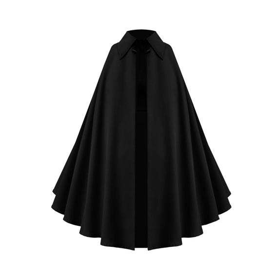 Gothic Steampunk Cape Victorian Medieval Collar Renaissance Western Cloak Pirate Civil War Clothing Cosplay Halloween Costume Stage Outfit.