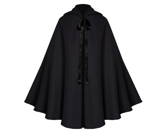 dark cloak coat