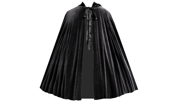 Mens Womens Gothic Steampunk Victorian Medieval Renaissance Pirate Civil War Halloween Theater History Velvet Hooded Capelet Short Cloak