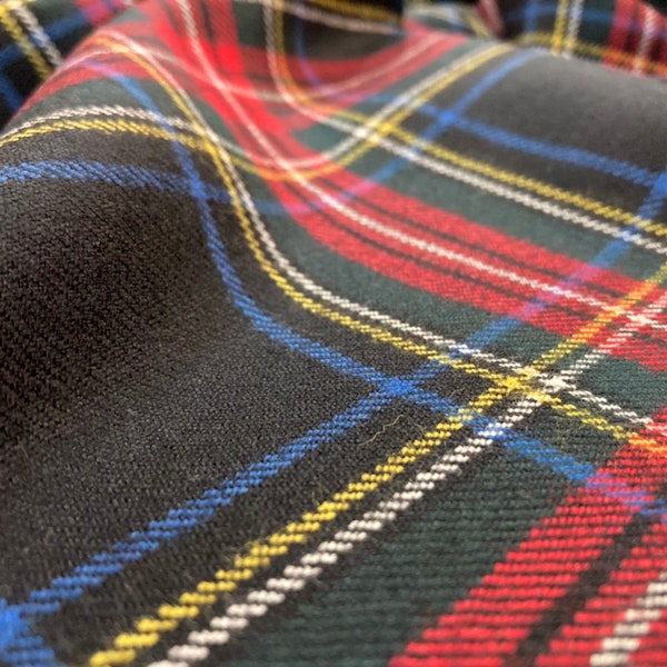 Tessuto tartan in pura lana pettinata original tartan