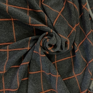 Wool and mohair wool cloth fabric Made in Italy authentic designer