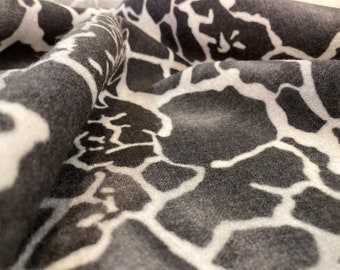 Tessuto panno in lana stampata motivo animaler Made in Italy authentic designer
