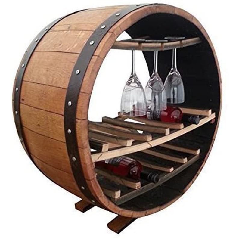 Hand Crafted Solid Oak Wood Barrel Wooden Cask Unique Wine Etsy